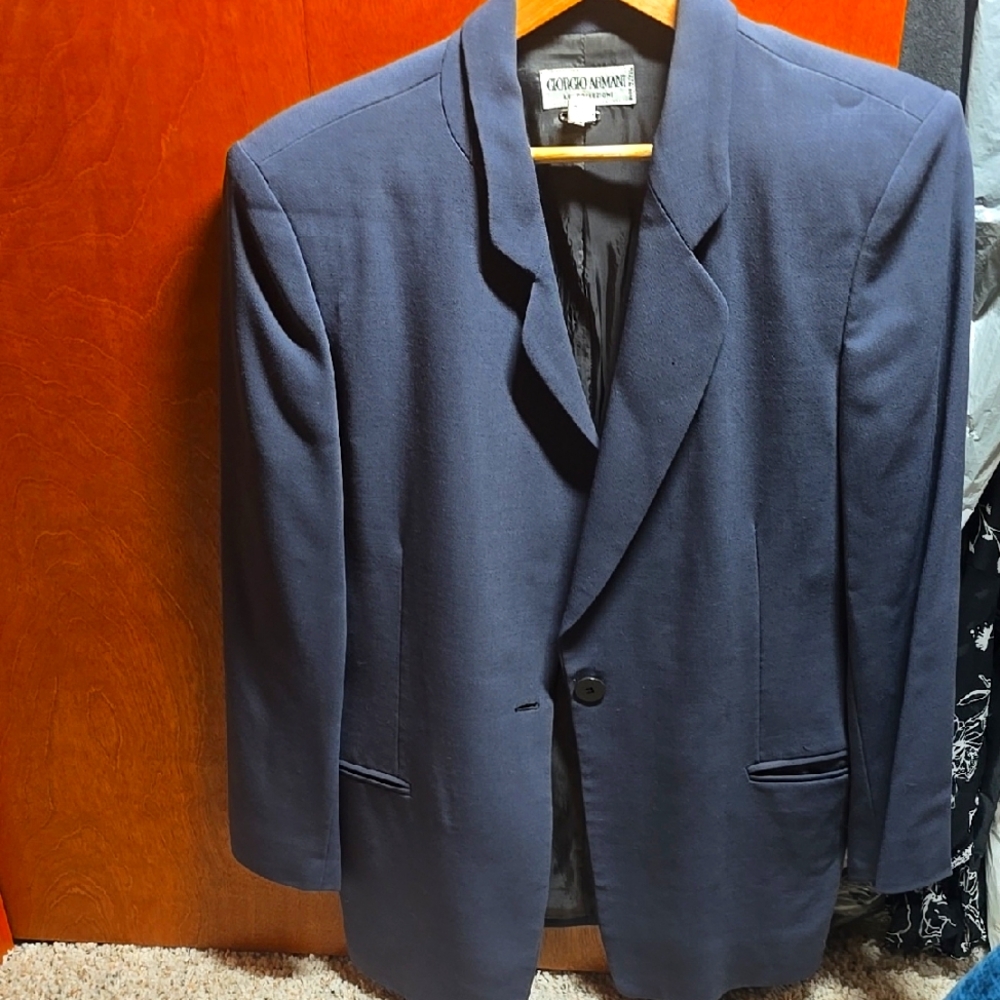 Giorgio Armani vintage womens Blue Blazer - Picture 1 of 2